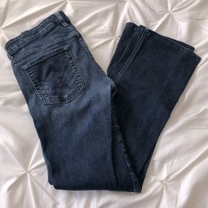 7 For All Mankind “A” Pocket Dark Wash Flare Jeans